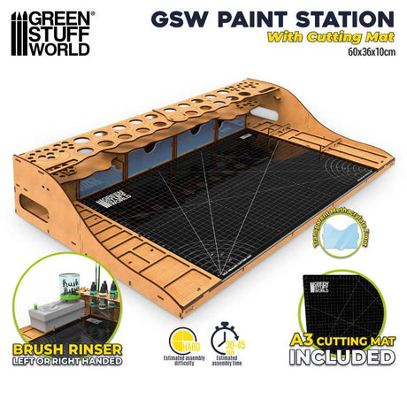 Green Stuff World Paint Station With Cutting Mat