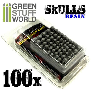 Green Stuff World Resin Skulls Set x100