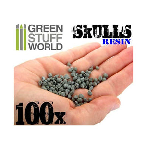 Green Stuff World Resin Skulls Set x100