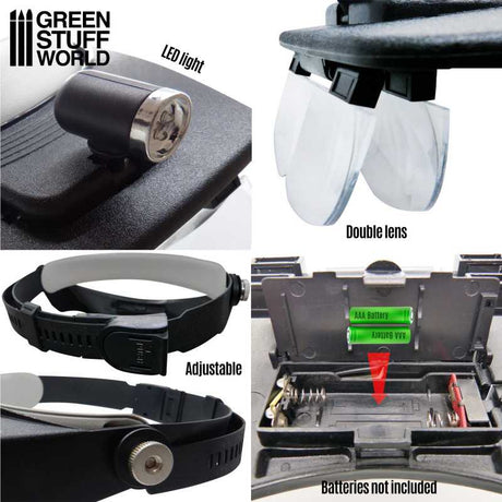 Green Stuff World Light Head Magnifying Glasses