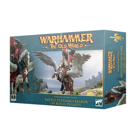 Warhammer The Old World Kingdom Of Bretonnia Battle Standard On Royal Pegasus