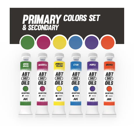AK Interactive Primary & Secondary Colours Set