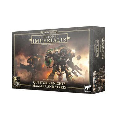 Legions Imperialis Mechanicum Questoris Knights Magaera and Styrix