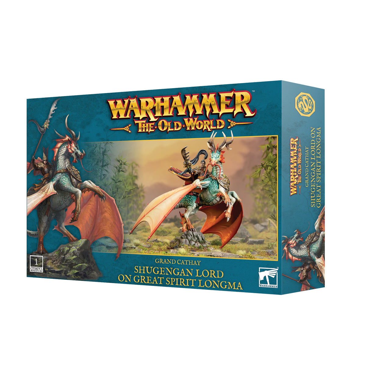 Warhammer The Old World Grand Cathay Shugengan Lord on Great Spirit Longma