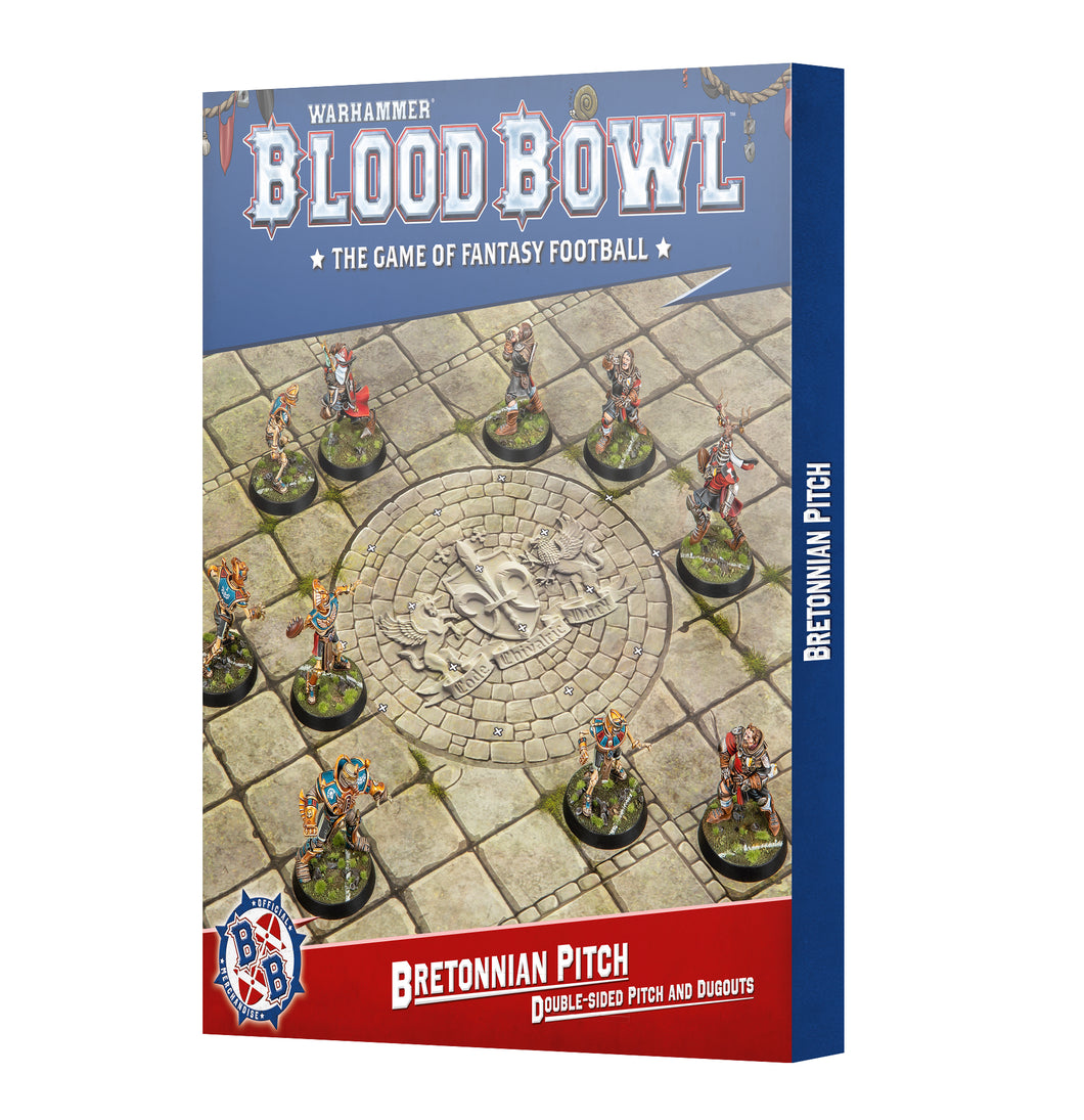 Blood Bowl Bretonnian Team Pitch & Dugouts