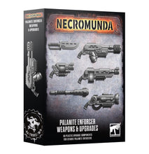 Load image into Gallery viewer, Necromunda Palanite Enforcer Weapons &amp; Upgrades