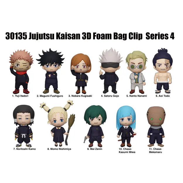 Jujutsu Kaisen Series 4 Bag Clips