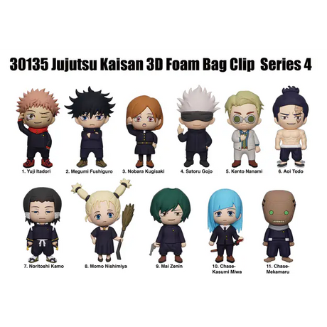 Jujutsu Kaisen Series 4 Bag Clips