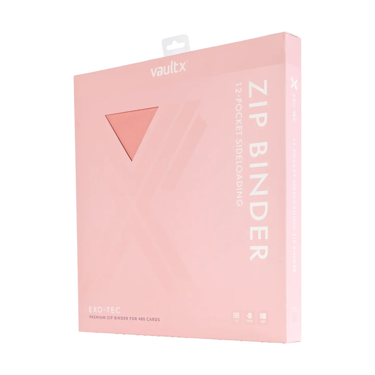 VaultX Exo-Tec Zip Binder Just Pink 12 Pocket
