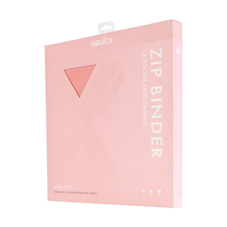 VaultX Exo-Tec Zip Binder Just Pink 12 Pocket