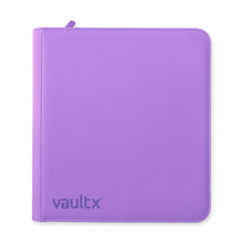 Load image into Gallery viewer, VaultX Exo-Tec Zip Binder Just Purple 12 Pocket