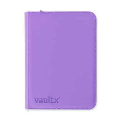 VaultX Exo-Tec Zip Binder Just Purple 9 Pocket