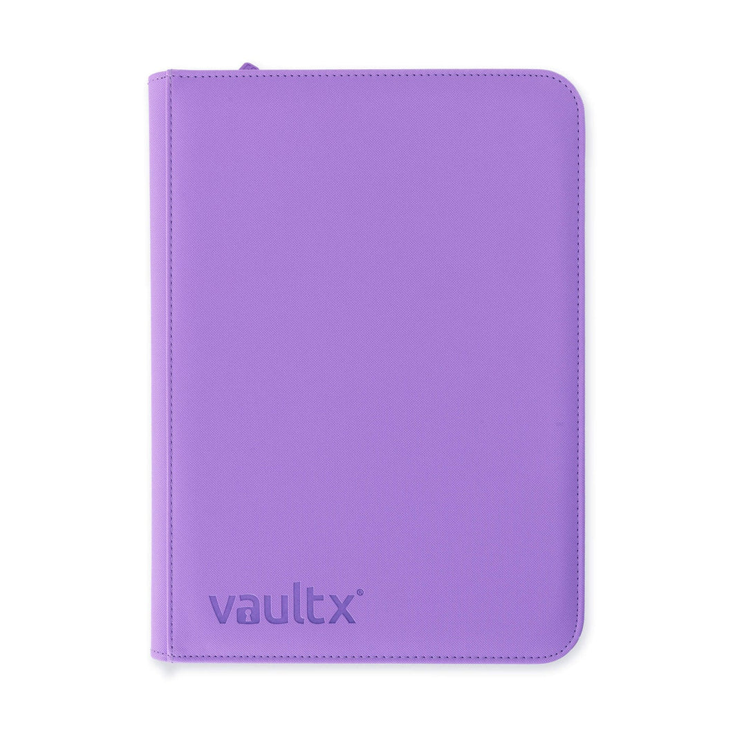 VaultX Exo-Tec Zip Binder Just Purple 9 Pocket