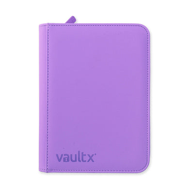 VaultX Exo-Tec Zip Binder Just Purple 4 Pocket