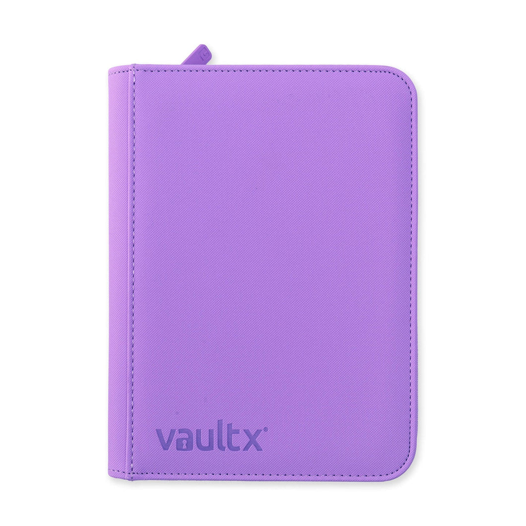 VaultX Exo-Tec Zip Binder Just Purple 4 Pocket