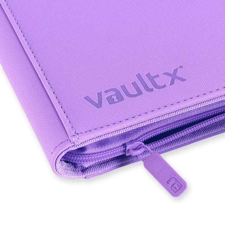 VaultX Exo-Tec Zip Binder Just Purple 4 Pocket