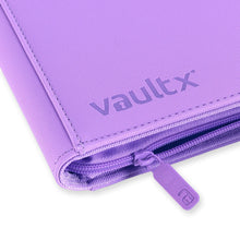 Load image into Gallery viewer, VaultX Exo-Tec Zip Binder Just Purple 4 Pocket