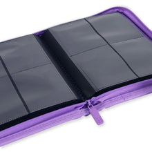 Load image into Gallery viewer, VaultX Exo-Tec Zip Binder Just Purple 4 Pocket