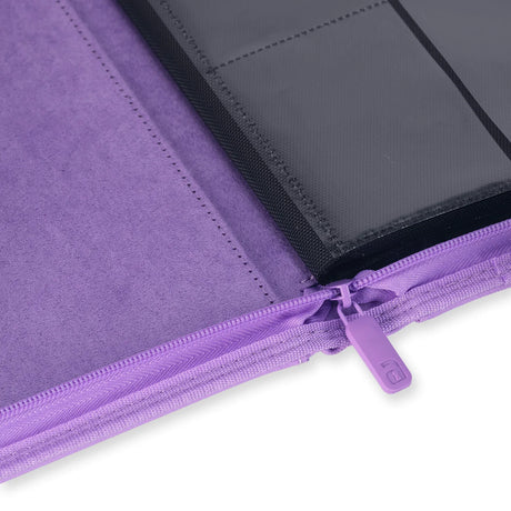 VaultX Exo-Tec Zip Binder Just Purple 4 Pocket