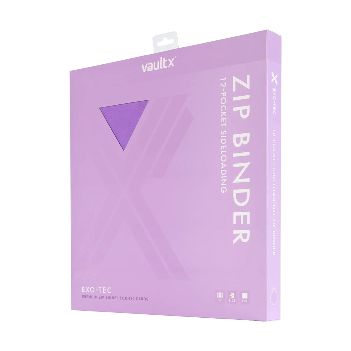 VaultX Exo-Tec Zip Binder Just Purple 12 Pocket