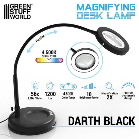 Green Stuff World Lamp With Magnifying Glass Darth Black
