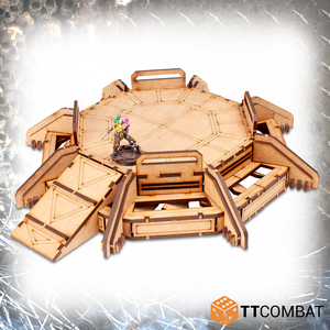 TTCombat Tabletop Scenics - Sci-fi Gothic Bolstered Landing Pad