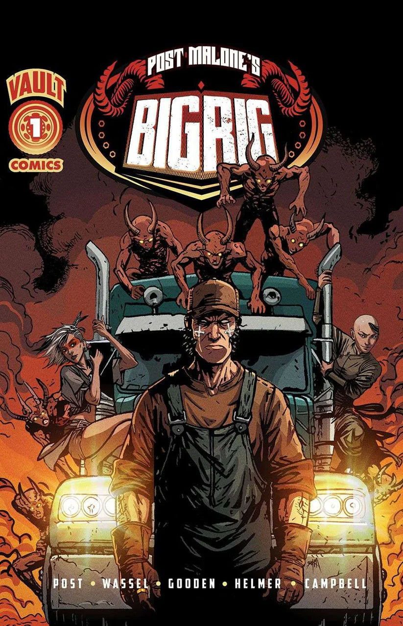 BIG RIG #1 Exclusive UK Variant – Post Malone Comic Debut! Bu?ra Cover LTD!