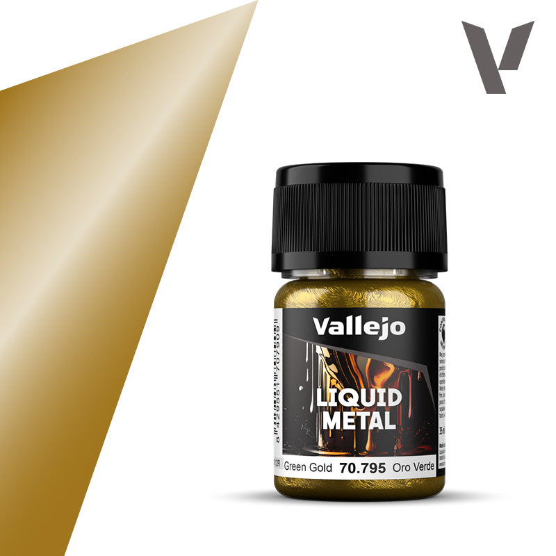 Vallejo Liquid Metal - Green Gold 70.795