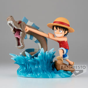 One Piece World Collectable Figure Log Stories: Luffy vs Sea Monster