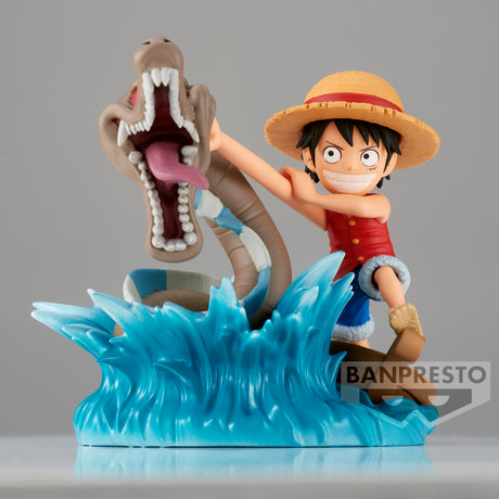 One Piece World Collectable Figure Log Stories: Luffy vs Sea Monster