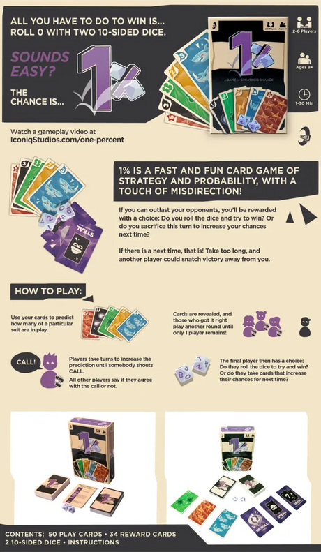 1 Percent: A Game of Strategic Chance