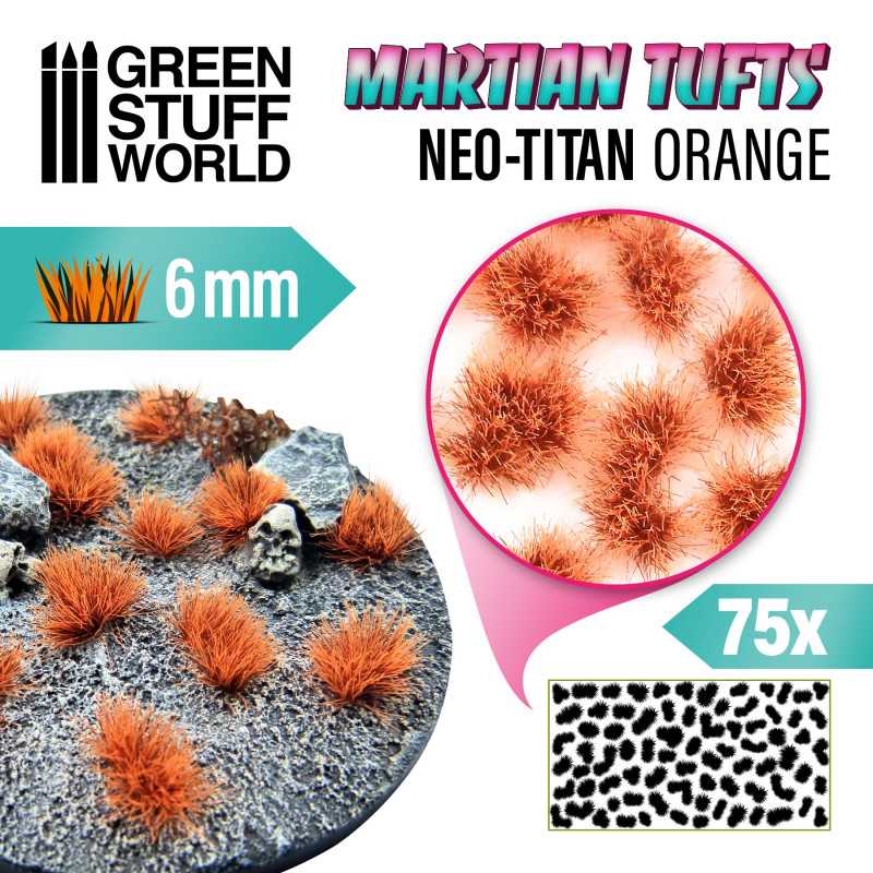 Green Stuff World Martian Fluor Tufts Neo Titan Orange