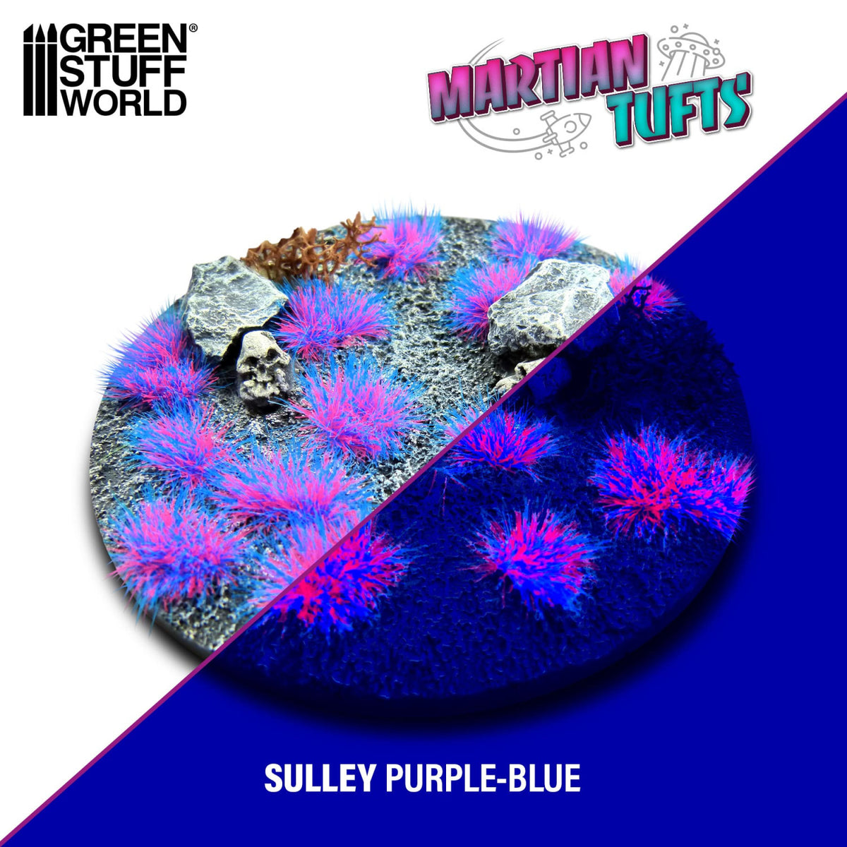 Green Stuff World Martian Fluor Tufts Sulley Purple Blue