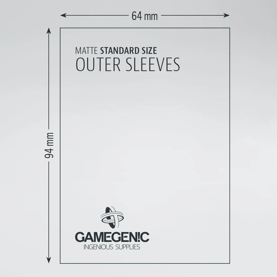 Gamegenic Matte Outer Sleeves: Standard Size 64x94mm (50 ct)