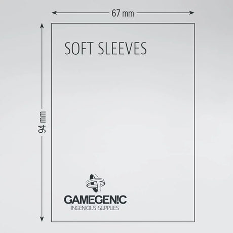 Gamegenic Soft Sleeves: 67x94mm (100 ct)