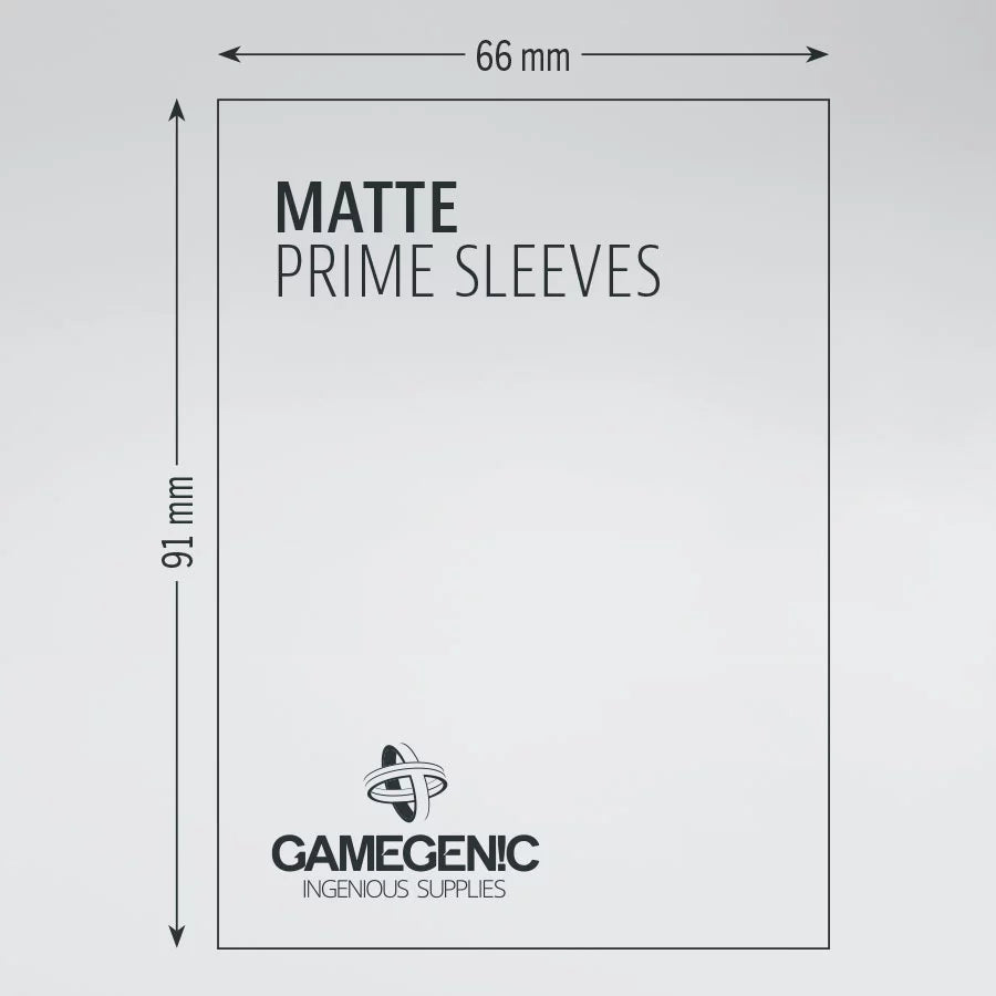Gamegenic Matte Prime Sleeves: 66x91mm (100 ct)