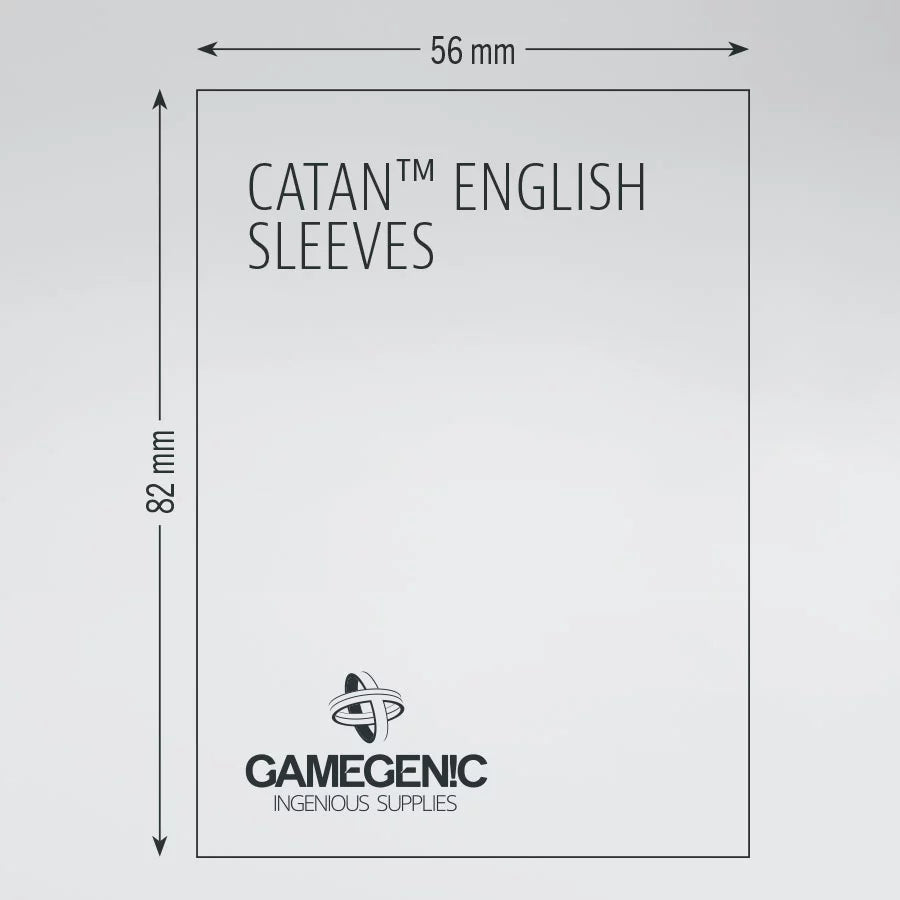 Gamegenic Board Game Sleeves: CATAN English Clear Matte (60 ct)