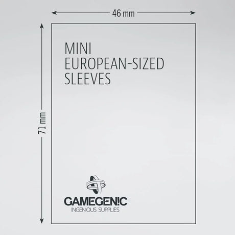 Gamegenic Board Game Sleeves: Mini European Clear Matte (50 ct)
