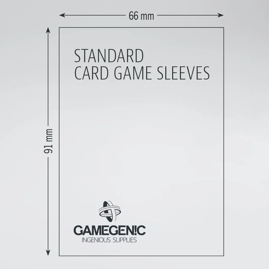 Gamegenic Gray Standard Card Game Prime Sleeves 66x91 mm (50 ct)