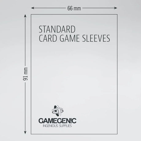 Gamegenic Board Game Sleeves: Standard Card Game Clear Matte (50 ct)