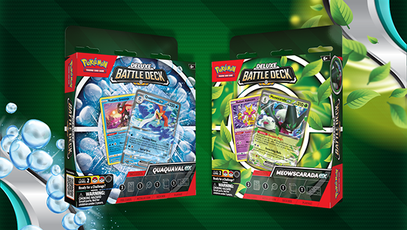pokémon trading card game quaquaval ex deluxe battle deck Pokemon TCG Deluxe Battle Decks Quaquaval ex / Meowscarada ex – Travelling  Man UK