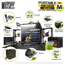 Load image into Gallery viewer, Green Stuff World Miniature Portable Paint Station Camo