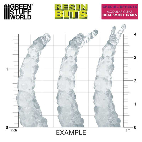 Green Stuff World Modular Clear Dual Smoke Trails For Jump Packs