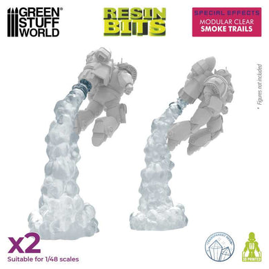 Green Stuff World Modular Clear Smoke Trails For Jump Packs