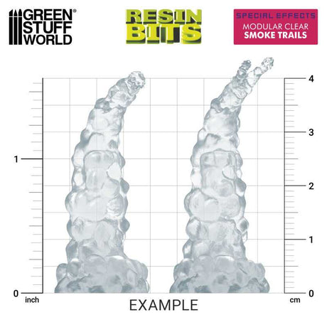 Green Stuff World Modular Clear Smoke Trails For Jump Packs