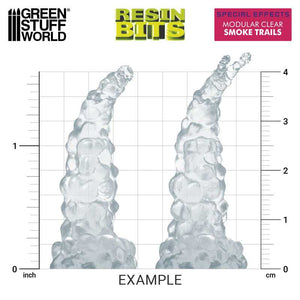 Green Stuff World Modular Clear Smoke Trails For Jump Packs