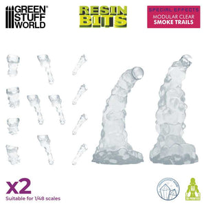 Green Stuff World Modular Clear Smoke Trails For Jump Packs