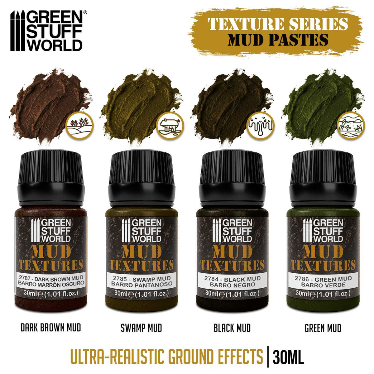 Green Stuff World Mud Textures Set 30ml