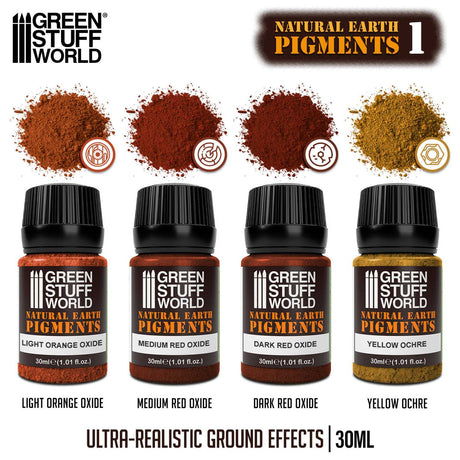 Green Stuff World Natural Earth Pigments No.1 Set 30ml