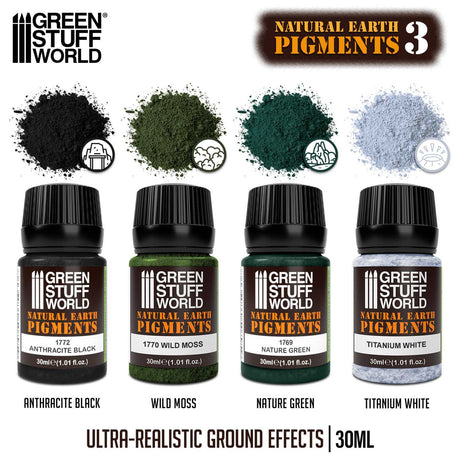 Green Stuff World Natural Earth Pigments No.3 Set 30ml
